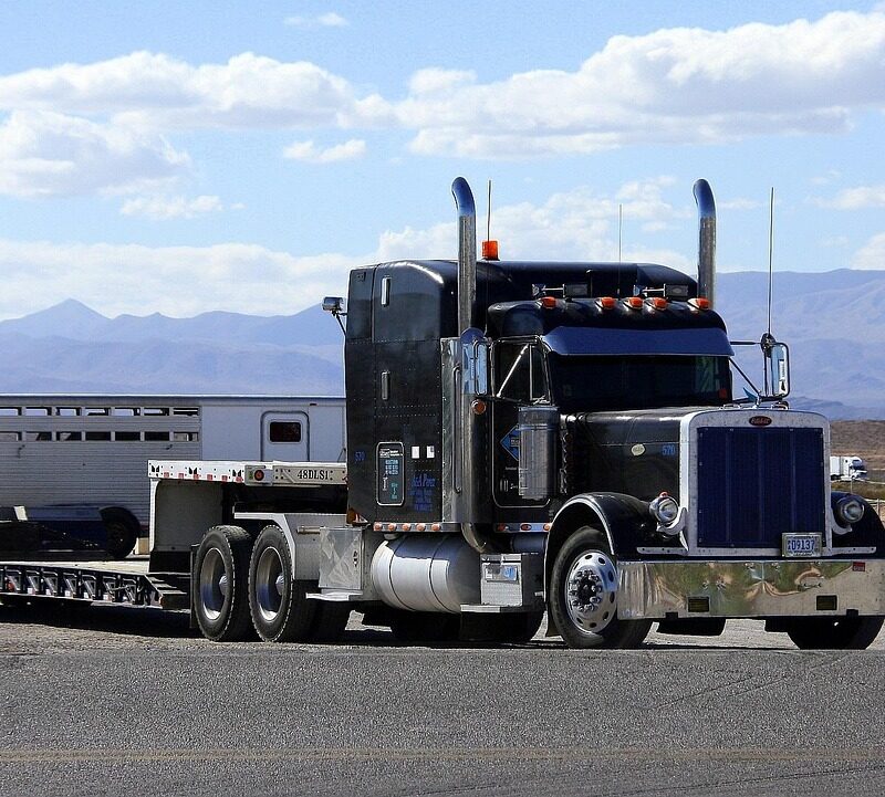 large truck for moving machines